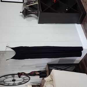 LULUS WOMEN'S BLACK DRESS HIGH SLIT XS